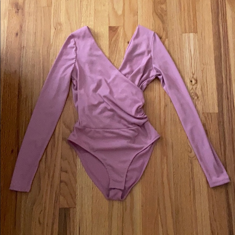 Pink topshop leotard